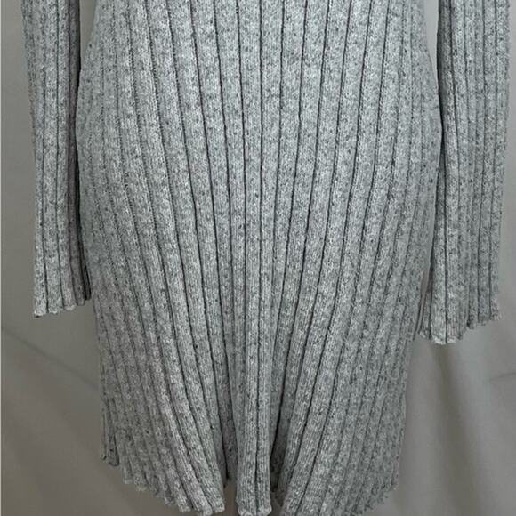 American Eagle Gray & White Ribbed Y2K Sweater Dress NWOT Size M - Picture 4 of 10